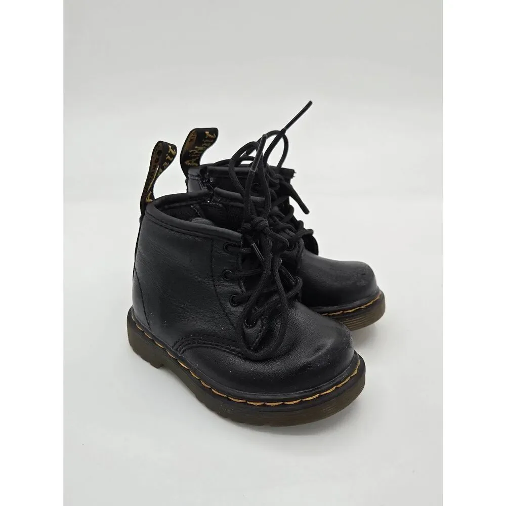 Dr Martens Toddler 1460 Black Boots Size 5